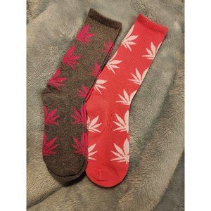 Brand New Set Of 2 Designed Crew Socks